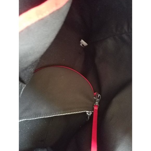 KIPLING MERCIER LARGE TOTE HB3247  BLACK RED GREY W/COIN PURSE - Picture 11 of 11